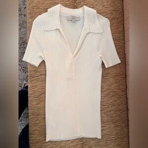 LOFT Light Cream Knit Dress